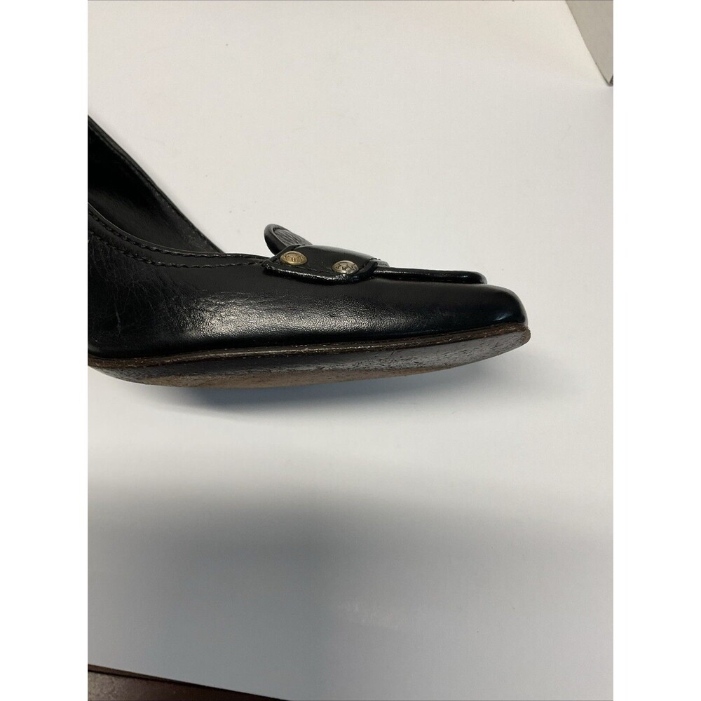 Burberry Italy Leather studded accents Black High Heels size 38 ( 7 in US ) - Picture 9 of 15
